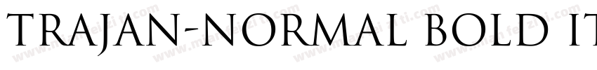 Trajan-Normal Bold Italic字体转换